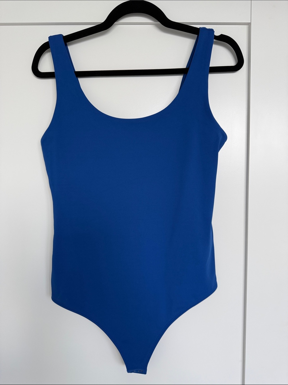 Express Body Contour Compression Royal Blue One-Piece Bodysuit